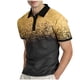 thumbnail image 2 of Blusa y camisa de manga corta con cuello vuelto para hombre, informal, holgada, a la moda, con botones, de poliéster, 2 of 5