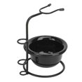 thumbnail image 4 of 2pcs Shaving Brush Stand with Bowl Stable Base Dust Proof Metal Holder Shaving Soap Bowl, 4 of 5
