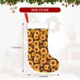 thumbnail image 4 of Yiaed Vintage Brown Plaid Sunflower Print Christmas Stockings, Christmas Stockings Hanging Ornaments, Christmas Stockings for Family Christmas Holiday Decorations, 4 of 7