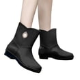 thumbnail image 3 of EHQJNJ Rainboots Boots Women Knee High Women Rain Shoes Shoes Comfortable Light Ankle Rain Boots Frosted Outdoor Rain Boots Western Chief Rain Boots Women Womens Rain Boots Mid Calf, 3 of 3