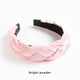 thumbnail image 4 of Guardurnaity Trenza Velour Diadema Estilo bohemio Ancho de lujo Mujeres Niñas Aro para el cabello Sólido Headwear Banda para la cabeza Banquete de Accesorio para el cabello Rosa, 4 of 6