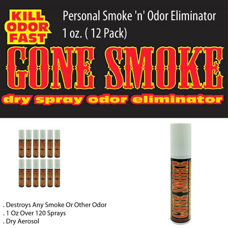 personal cigarette smoke eliminator Gone Smoke Personal Smoke 'n' Odor Eliminator, 1 oz. ( 12 Pack)