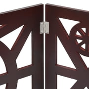 Etna 3 Panel Pet Gate - Trifold Wagon Wheel Dog Gate for Stairs - 48W x 19H
