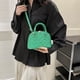 thumbnail image 5 of Bolso de mano para mujer, Bolso de mano de cuero PU, Bolso cruzado elegante Simple (verde), 5 of 6