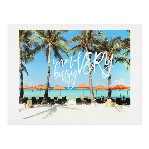 Society6 I Am Very Busy Beach Series by Happee Monkee Art Print