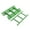 Green, variant on West Coast Paracord Ladder Winder for Paracord, Rope, Cord, and More - No Tangles or Knots - Holds Up To 100 Feet of 550 Paracord