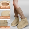 thumbnail image 2 of Platform Mini Boot For Women Soft Lined Short Ankle Boot Sneakers Snow Platform Anti-Slip Boot, 2 of 6