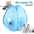 thumbnail image 5 of Tripumer 24Pcs Cat Toy Set Blue Foldable Cat Tunnel Colorful Cat Teaser Wand Suitable for Puppies, Kittens, Young Dogs, and Rabbits, 5 of 9