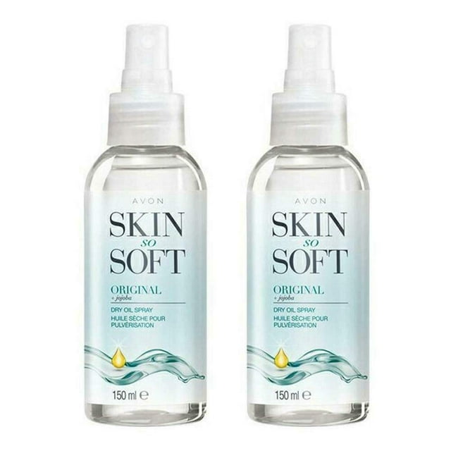 Spray de aceite seco AVON Skin So Soft Original 150 ml (paquete de 2)
