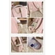 thumbnail image 4 of Preppy Backpack Smiley Face Aesthetic Backpack Solid Book Triple Bags Zipper Large Laptop Backpack Supplies (Blue), 4 of 5