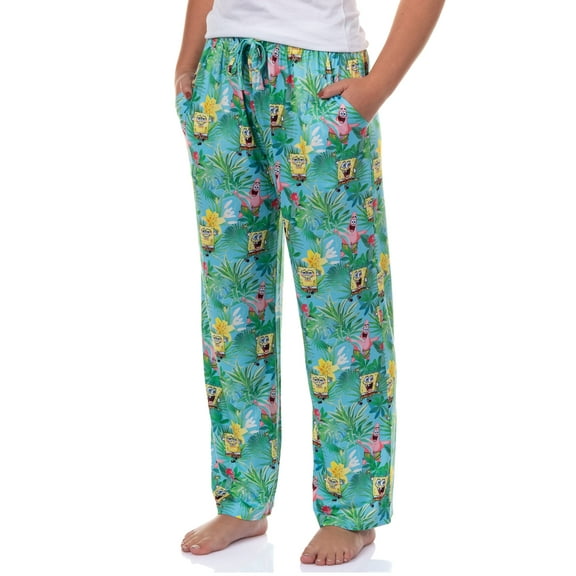 SpongeBob SquarePants Pajamas Women's Tropical Vibe Lounge Sleep Pants