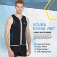 thumbnail image 2 of Traje de neopreno térmico Naiovety 3MM Chaleco de natación Surf Negro L, 2 of 6