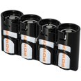 thumbnail image 1 of Storacell Slimline CR123 Caddy de Rangement pour Piles, Noir, Contient 4 Piles (Non Incluses), 1 of 2
