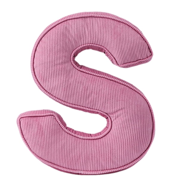 Product Category Pillow Letter Hugging Throw Pillows Decorative Corduroy Initial Letters for Sofa Bedroom Living Room
