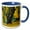 Blue/White, variant on 3drose, Pond Willows Painting in Green and Yellow Hues of Gold Country, 11oz Two-tone Yellow Mug