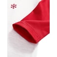 thumbnail image 5 of Qiylii Christmas Family Matching Pajamas Set, Cartoon Deer Print Round Collar Tops+Trousers, 5 of 9