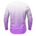 thumbnail image 5 of LODIENY Men's Henley Shirts Classic Casual Tie Dye Gradient Print Basic Workout Tee Shirts Big and Tall Regular Fit Long Sleeve Cotton Button Ombre T Shirts Multicolor#22 XL, 5 of 5