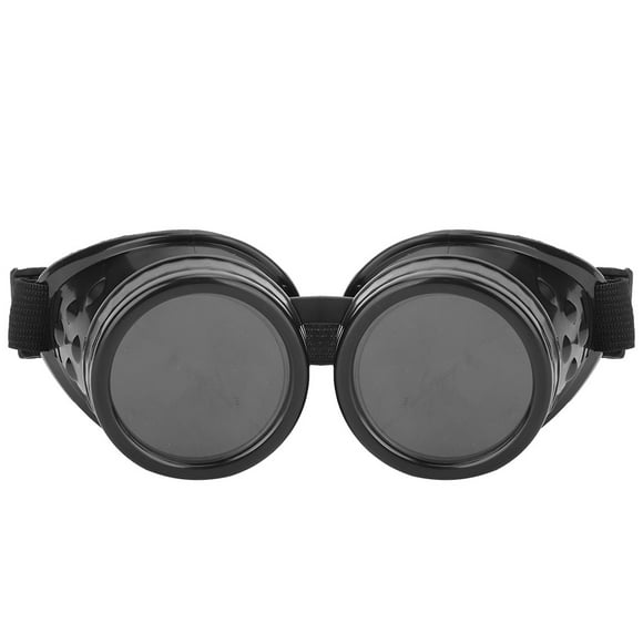 ABS Vintage Style Steampunk Goggles Double Layer Sunglasses for Party Prop Decorblack