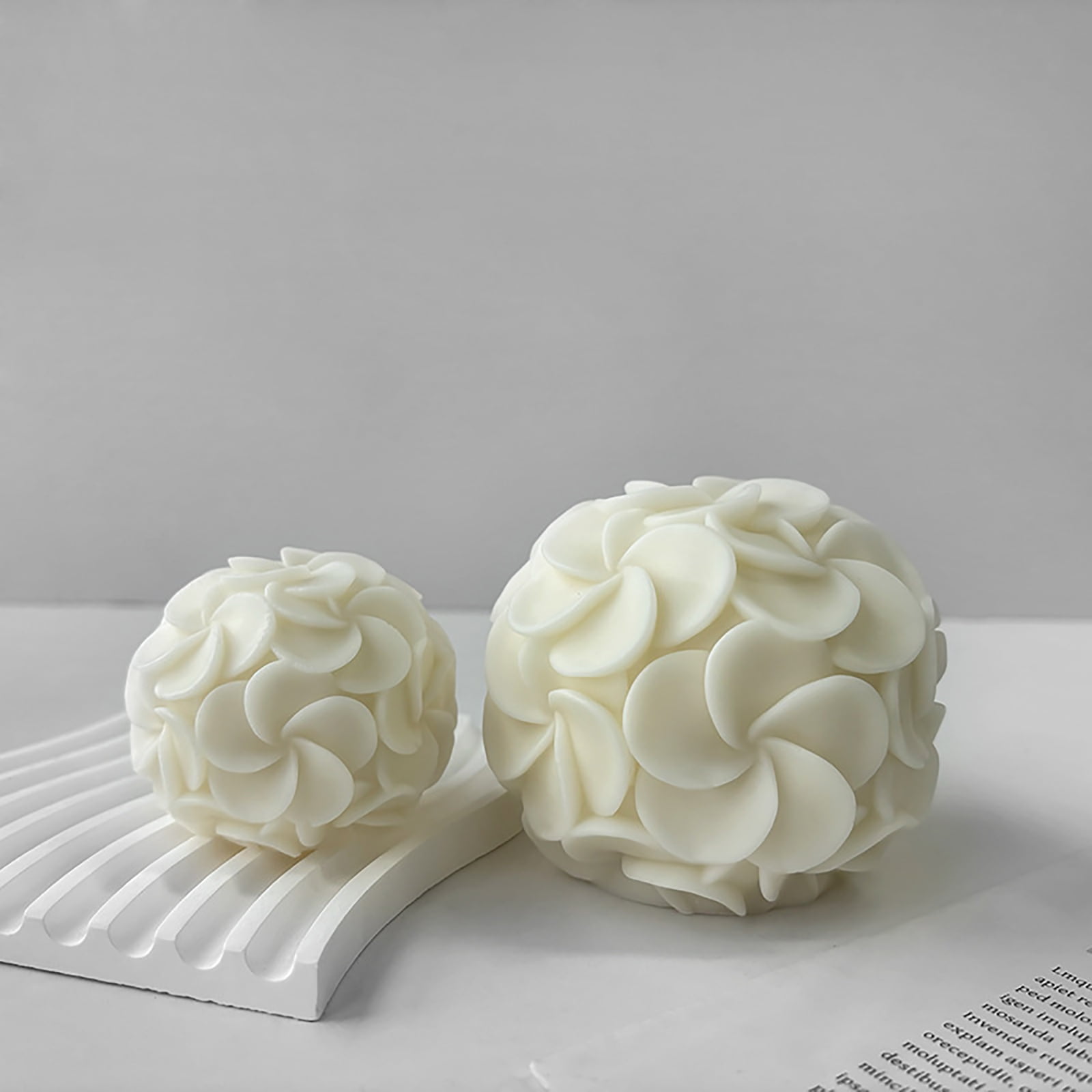 Silicone Soap Molds Flower Candle Mould Silicone Crafts Moulds Hydrangea Shaped Perfect Gift for DIY Hand-Making Lover