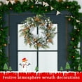 thumbnail image 3 of KUNPENG Christmas Wreath for Decorating 15.7" Xmas Wreath for Front Door Outdoor Indoor Holiday Home Styling, 3 of 8