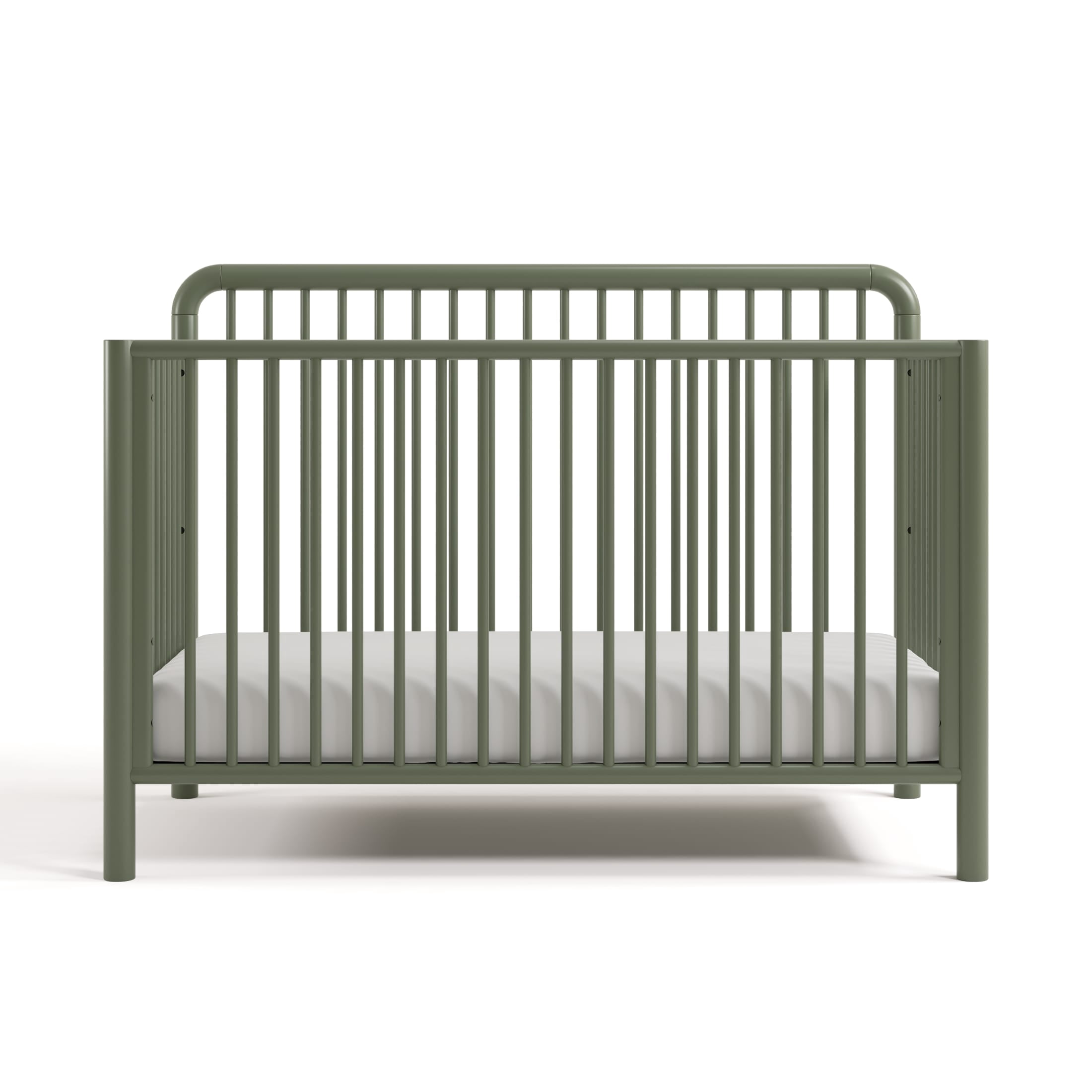 Storkcraft Porto 5-in-1 Convertible Crib with Bonus Toddler Guardrail - Olive