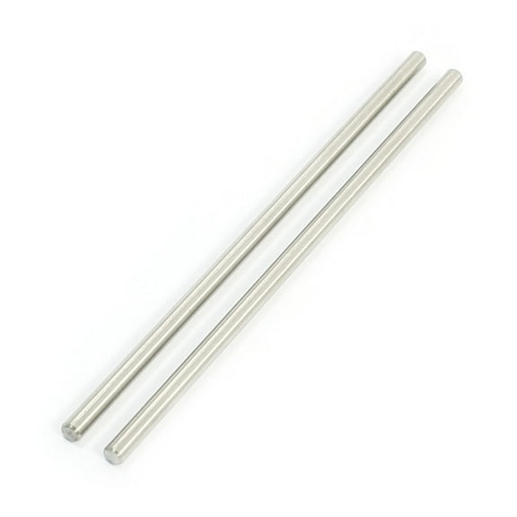 Unique Bargains 2Pcs RC Airplane 3mm Dia Hardware Tool Stainless Steel Round Rod 90mm Long