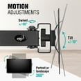 thumbnail image 3 of ELG F50N Full Motion Monitor Desk Mount Arm for 17–34 Inch Screens, Adjustable Height Swivel Tilt VESA Stand, 3 of 9