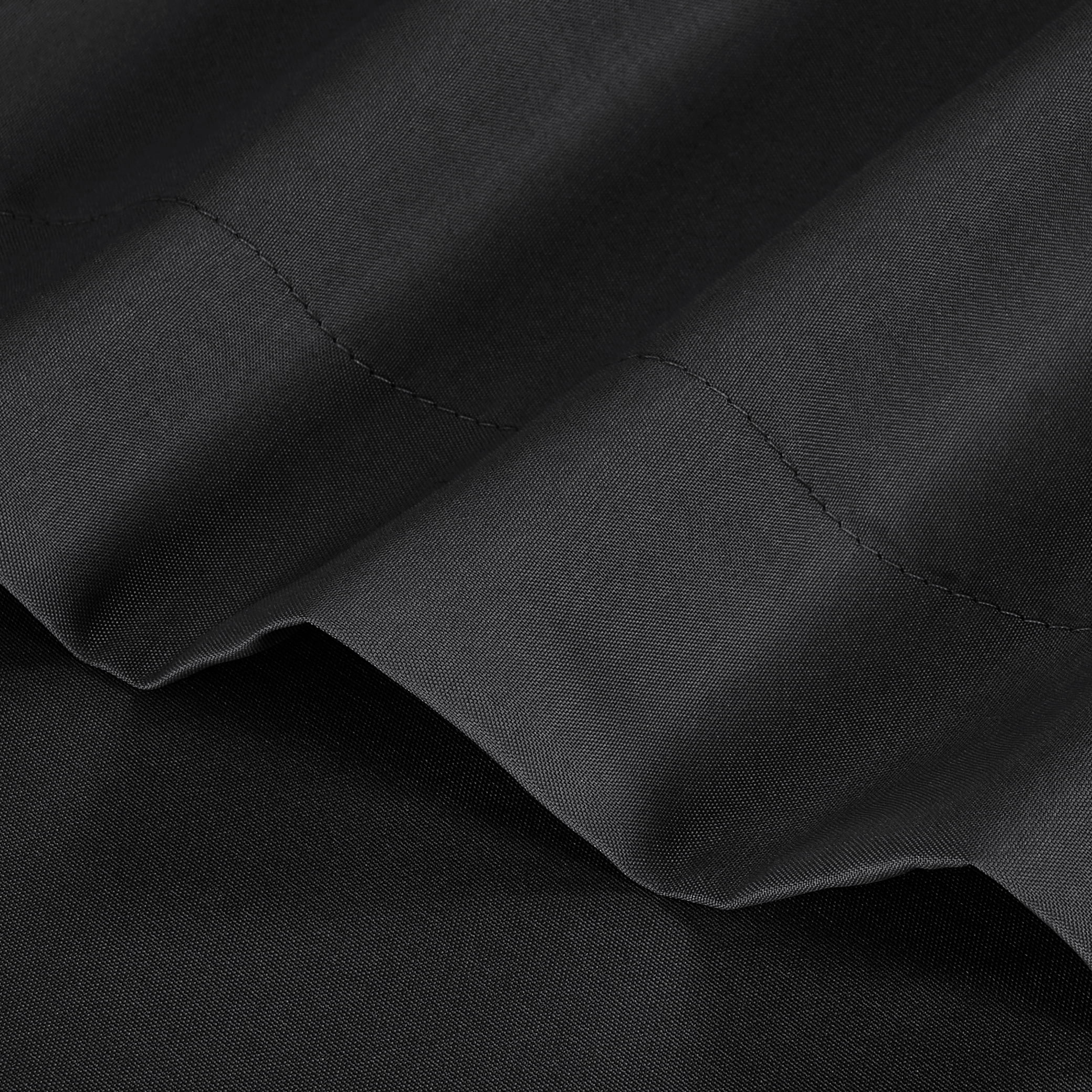 Mainstays Basic Value Microfiber Bed Sheet Set, Rich Black, Twin, 3 Piece