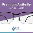 thumbnail image 6 of Premium Grade Soft Silicone - D -Shape Screw-on or Click-on Silicon Nose Pads 15 mm (10 Pair, D Shape 15MM Clip ON), 6 of 9