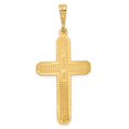 thumbnail image 3 of Auriga 14K Yellow Gold Cross Pendant for Women (L-45 mm,W-20.75 mm), 3 of 6