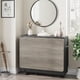 thumbnail image 4 of Garvee Mesa de Comedor Plegable de 47,2", Plegable y Ampliable, 6 Ruedas y 2 Estantes de Almacenamiento, Gris y Negro, 4 of 8