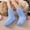 Blue, variant on workcargo Warm Fuzzy Cozy Khaki Ankle Socks - Nylon Spandex Blend, Free Size for Home Lounge & House Use,Size Free Size