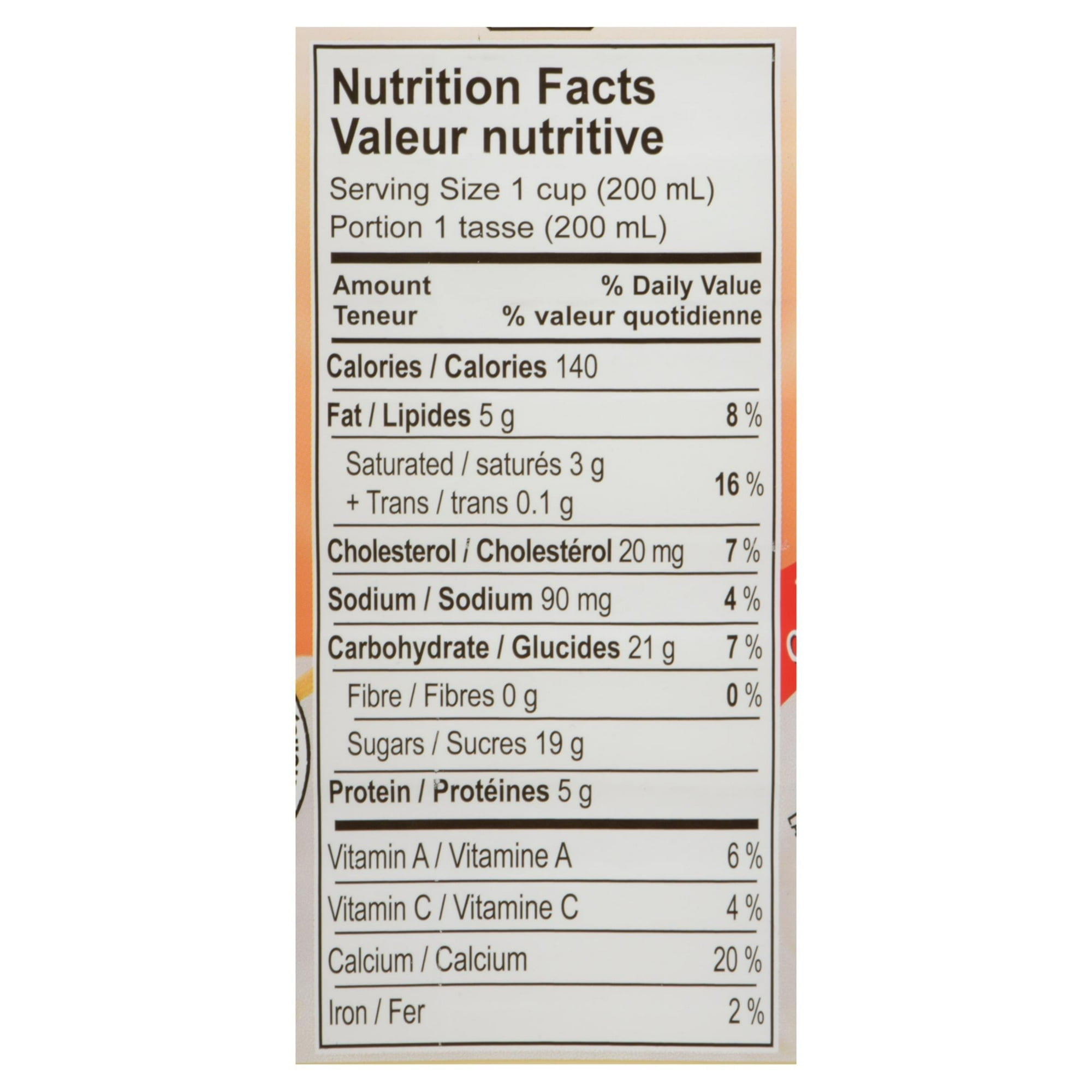 Kéfir à saveur de pêche MC Dairy à M.G. 2,4 %