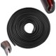 thumbnail image 1 of Almohadilla de sellado de goma protectora en forma de U de 5 m para borde de automóvil (negra), apta para automóviles, SUV, MPV y la mayoría de los modelos, 1 of 5