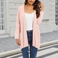 thumbnail image 1 of IMENGL Casual short sleeve solid color irregular knit open front cardigan Summer, Red M, Size M-3XL, 1 of 9