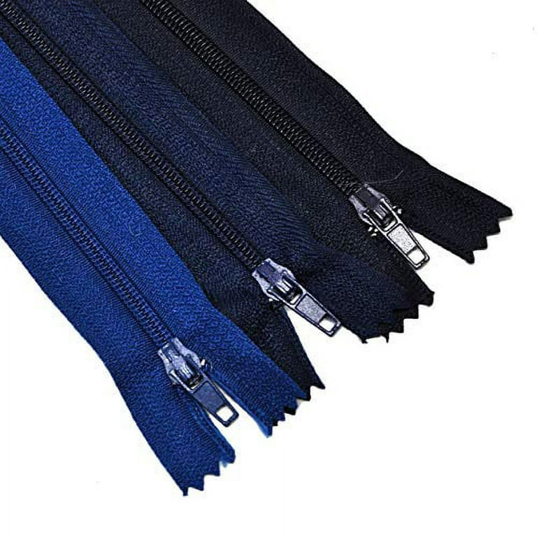 Nylon Zippers for Sewing, 8 Inch 100 PCs Bulk Zipper Supplies in