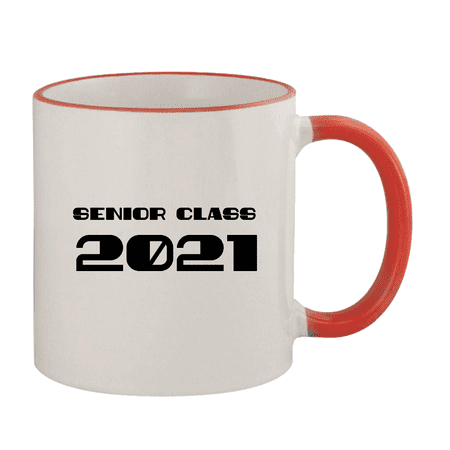 

Senior Class 2021 - 11oz Colored Rim and Handle Coffee Mug Red