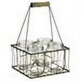 thumbnail image 2 of 11" Antique Country Rustic Kitchen Caddy with 4 Glass Storage Bottles, 2 of 2