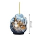 thumbnail image 3 of Adorno de muñeco de nieve | Colgante de bola de cristal acrílico con diseño de copo de nieve para decoración de árbol de Navidad, decoración colgante para el hogar, la oficina o el coche, 3 of 6