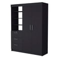 thumbnail image 2 of FM FURNITURE Tempe 3 Drawers Armoire, 3-Tier Shelf, 2-Door, 2 of 6