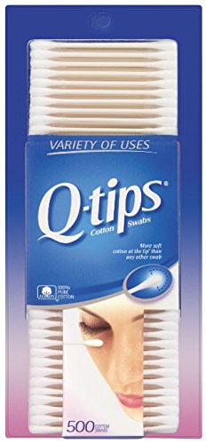 Q-tips Cotton Swabs, 500 Count (3 Pack)