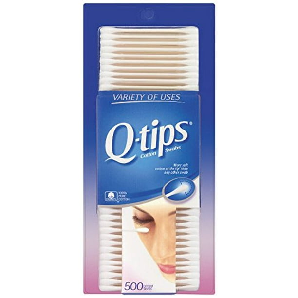 Qtips Cotton Swabs, 500 Count (3 Pack)