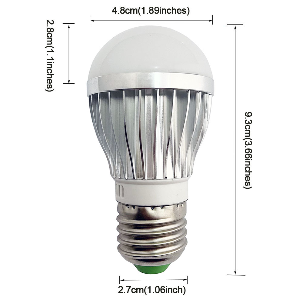 3X 3W high power E27 E26 LED 940nm IR Infrared Light Bulb for CCTV illuminator No Glow, Night Vision for Security CCTV Camera