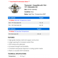thumbnail image 2 of Thermostat - Compatible with 1964 - 1971 Oldsmobile 442 - Motorad, 2 of 2