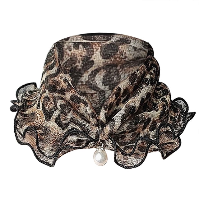 GDREDA Fashion Scarf Pearl Edge Gold Silk Bib Lace Changeable Square Accessory Multicolor1,One Size