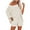 Beige, variant on Casual Pajama Set Womens 2 Piece Outfits Off Shoulder Knit Tops and Shorts Suits