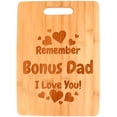 thumbnail image 1 of ThisWear Adoptive Dad Gifts for Men Remember Bonus Dad I Love You Big Rectangle Bamboo Cutting Board, 1 of 2