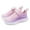 Pink, variant on Zecgelong Children's Fashion Mesh Lace Up Sneakers Color Matching Casual Comfortable Running Shoes Girls orthopedic sneakers for arch support Size 12-Little Child