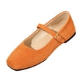thumbnail image 2 of Norvail Womens Ballet Flats Slip On Square Toe Formal Wedding Flats Shoes Low Arch Fashion Casual Comfortable Soft Sole Loafers Plus Size Wide, 2 of 7