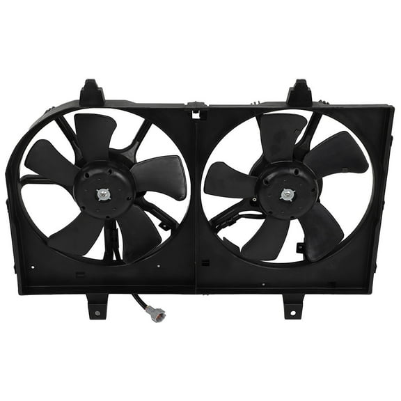 CCIYU Radiator or Condenser Cooling Fan Fit for 2002 2003 2004 for Infiniti I35 for Nissan Maxima